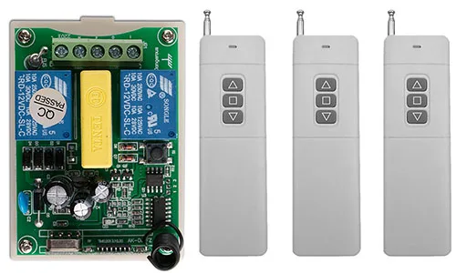 AC 220V 2CH мотор Беспроводной дистанционного Управление переключатель с крышкой