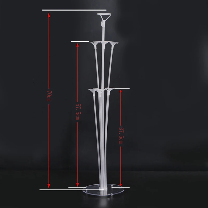 7 Tube Balloon Stand Розовое золото конфетти латексные шары набор звезда сердце воздушный шар из фольги День Рождения украшения Дети Свадьба баллон детский душ принадлежности - Цвет: 7 Tube Balloon Stand
