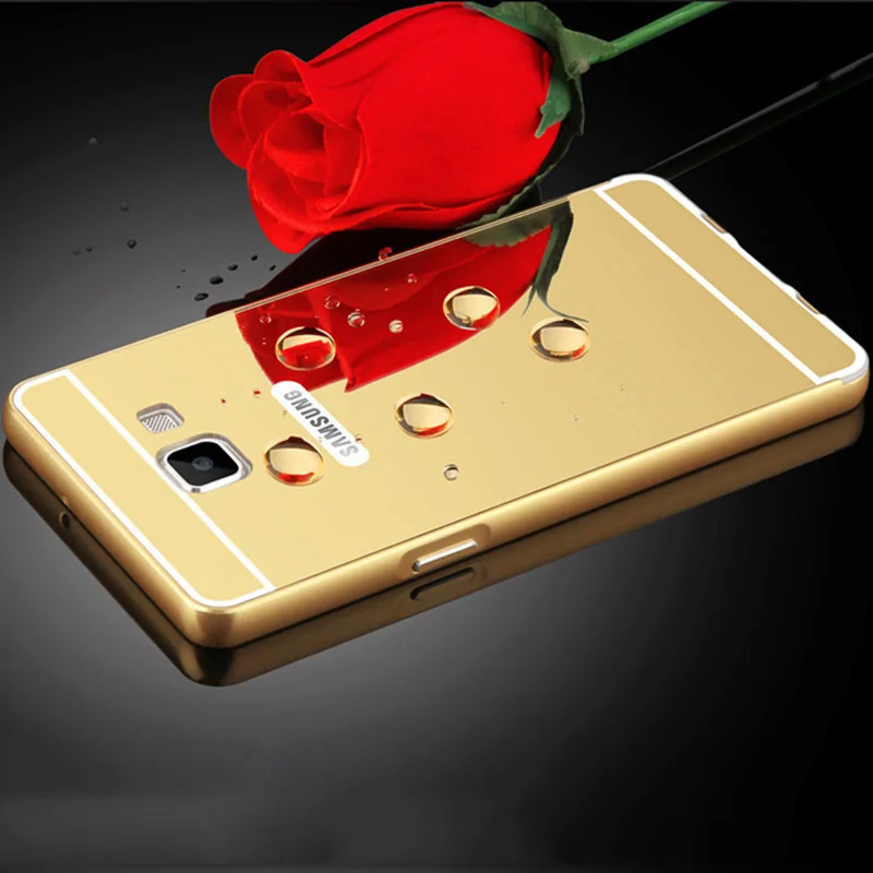 Зеркало Case Для Samsung Galaxy ON5 ON7 2016 Алюминиевый Металлический Каркас + акрил Покрытие