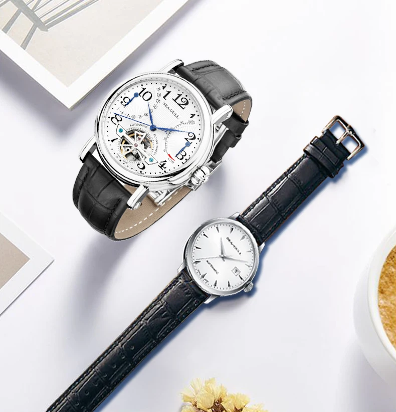 Genuine Seagull m222s Automatic Mechanical Men's Watch Self Winding flywheel