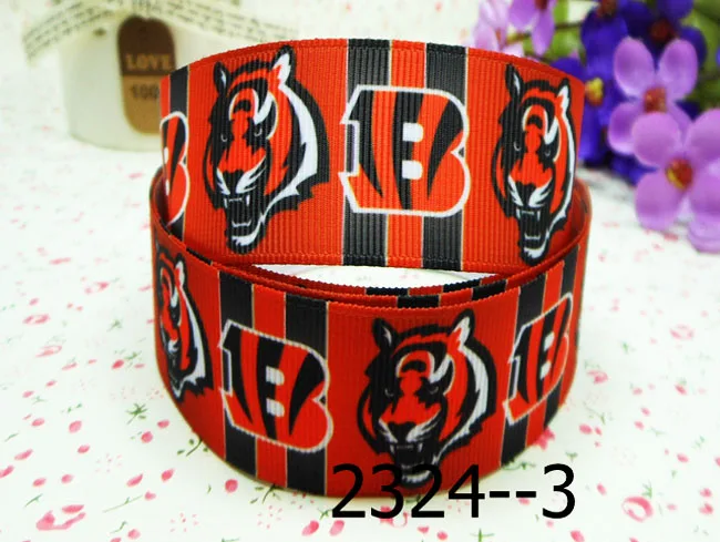 

[IuBuFiGo] 50 yards 7/8" 22mm Characters Printed Grosgrain Ribbon Sport ribbons