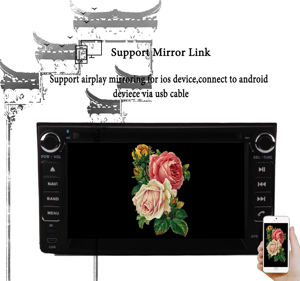 6 2 дюймовый Android 9 0 Восьмиядерный автомобильный Радио GPS Navi Автомобильный DVD плеер