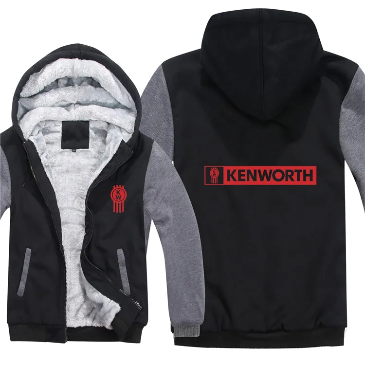 Грузовик Kenworth толстовки для мужчин пуловер шерстяной Лайнер Куртка Kenworth толстовки с капюшоном модное пальто HS-021 - Цвет: as picture
