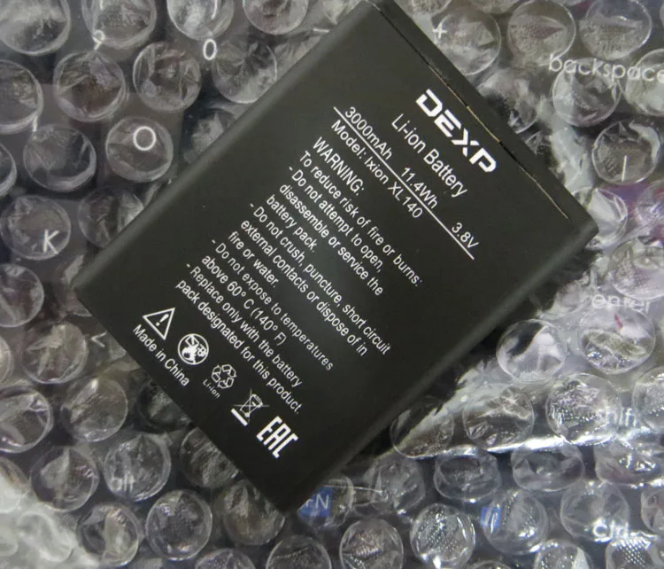 Для DEXP Ixion XL140 FLASH 3000mAh Мобильный телефон литий ионный аккумулятор