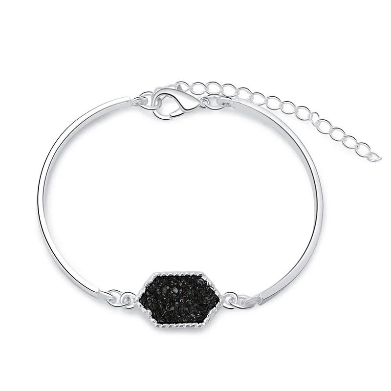 14 Colors Women Bracelet Imitation Crystal Stone Bracelets Gold Silver Color Brand Jewelry for Womens gift sale