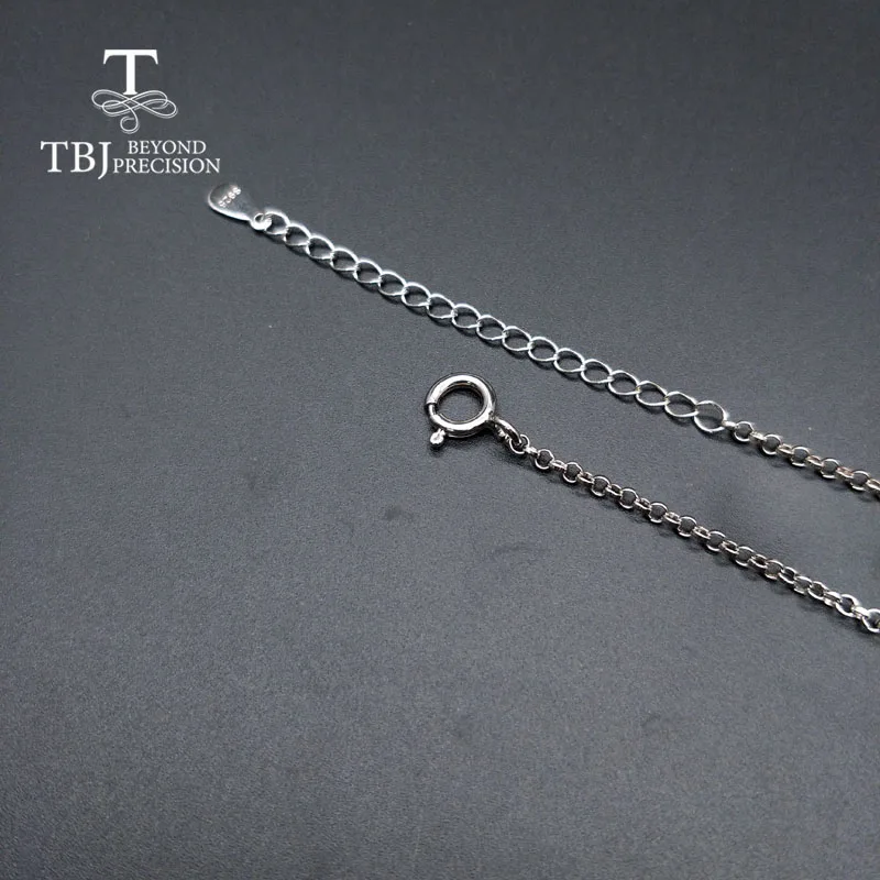 Женское Ожерелье с натуральным камнем TBJ серое ожерелье из серебра 925 пробы
