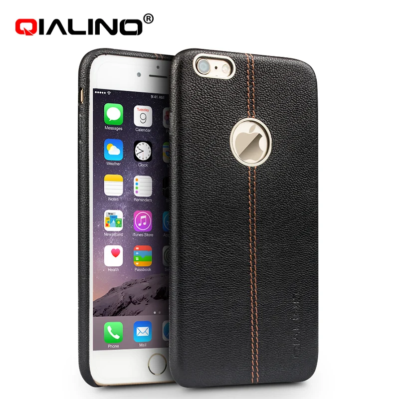 Для iPhone 6 6s 4," чехол QIALINO Модный чехол из натуральной кожи для iPhone 6 plus 6s plus 5,5"