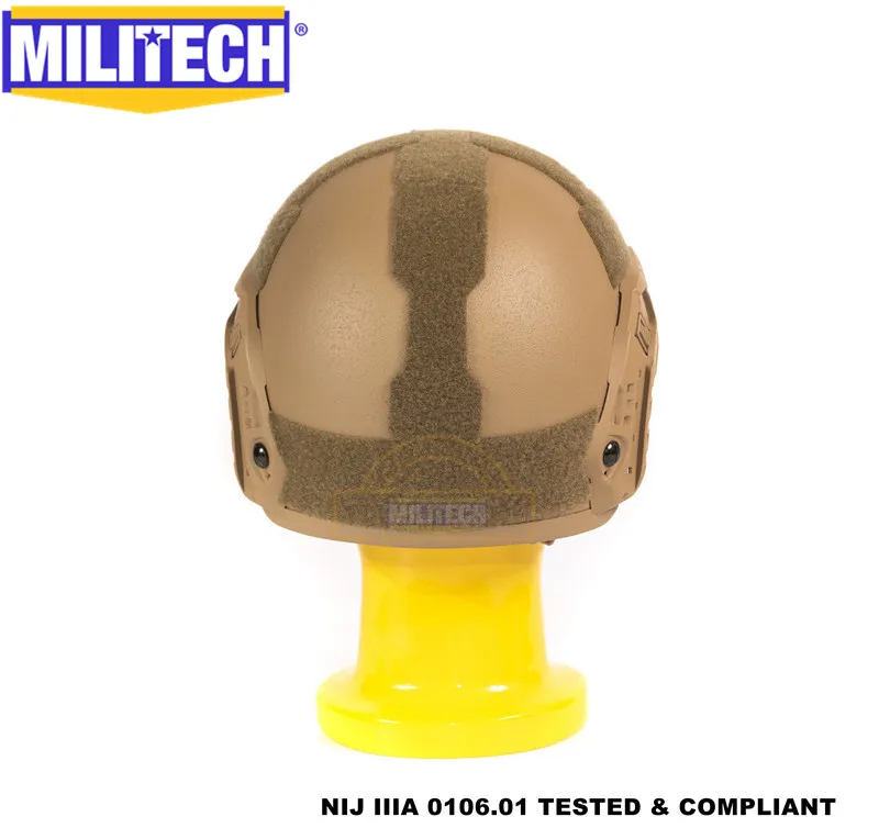 MILITECH CB Койот морской с Deluxe NIJ IIIA БЫСТРО Пуленепробиваемый Шлем и козырек Набор