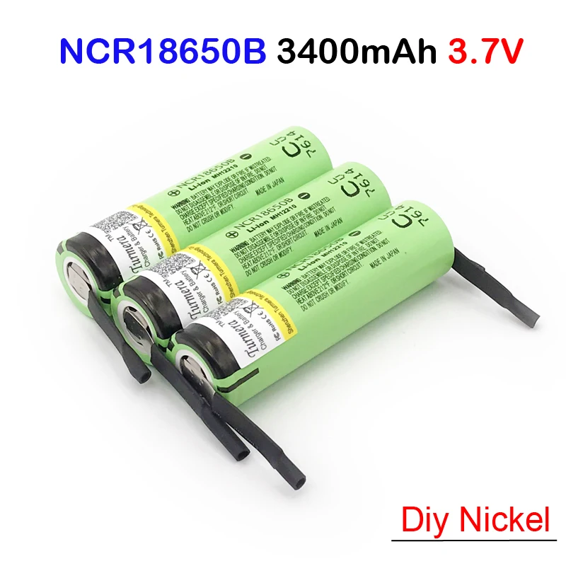 18650 батарея Новый NCR18650B 3 7 V 3400 mAh литий ионная аккумуляторная &quotсделай сам&quot не