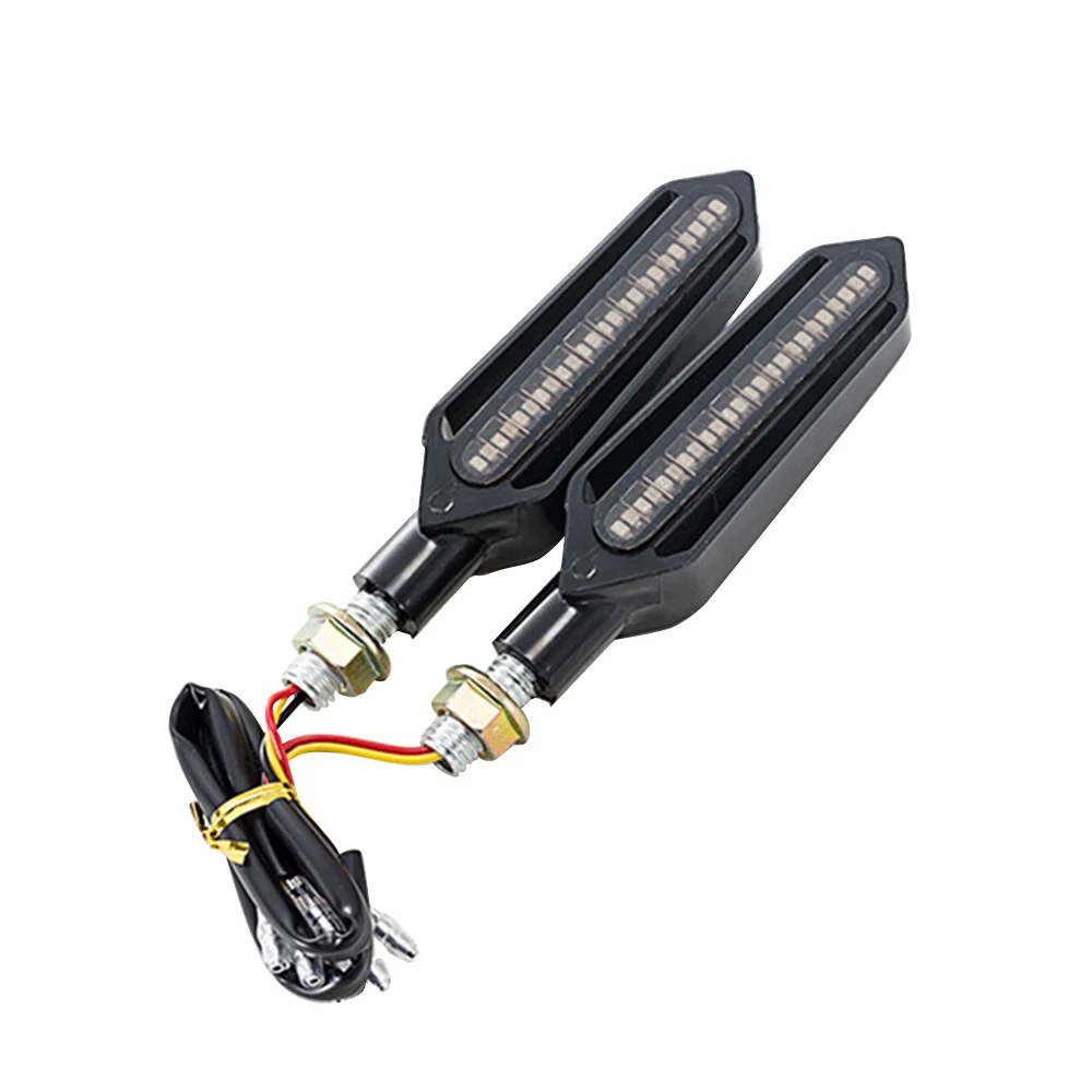 4Pcs LED Motorcycle Turn Signals Running Water Taillight Motorcycles Flashing Signal Indicator |