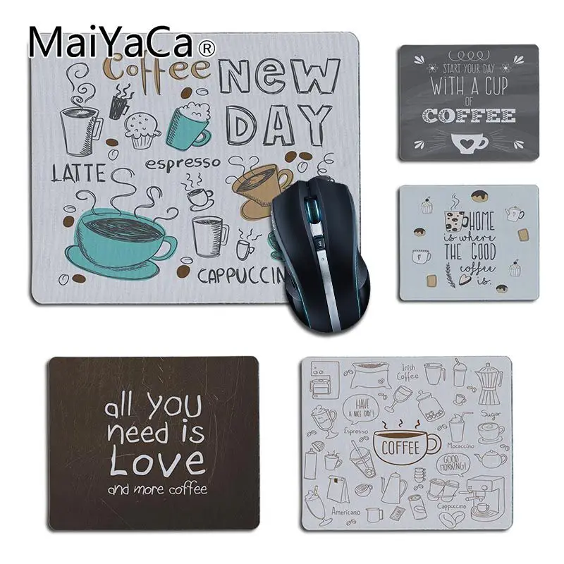 MaiYaCa We Love Tea Time Удобный маленький коврик для мыши игровой ПК компьютер Самые