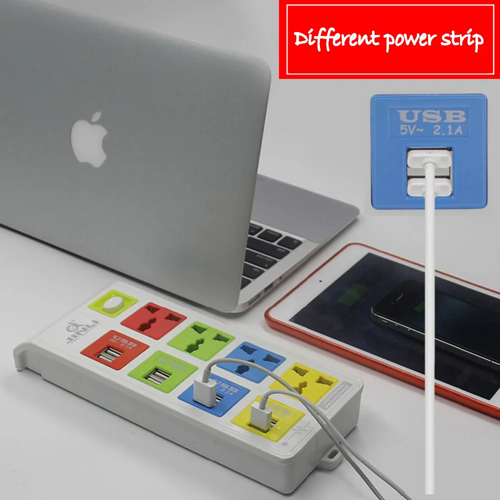 

BR IL AU EU US UK plug Universal Socket Conversion platooninsert 8 usb power strip