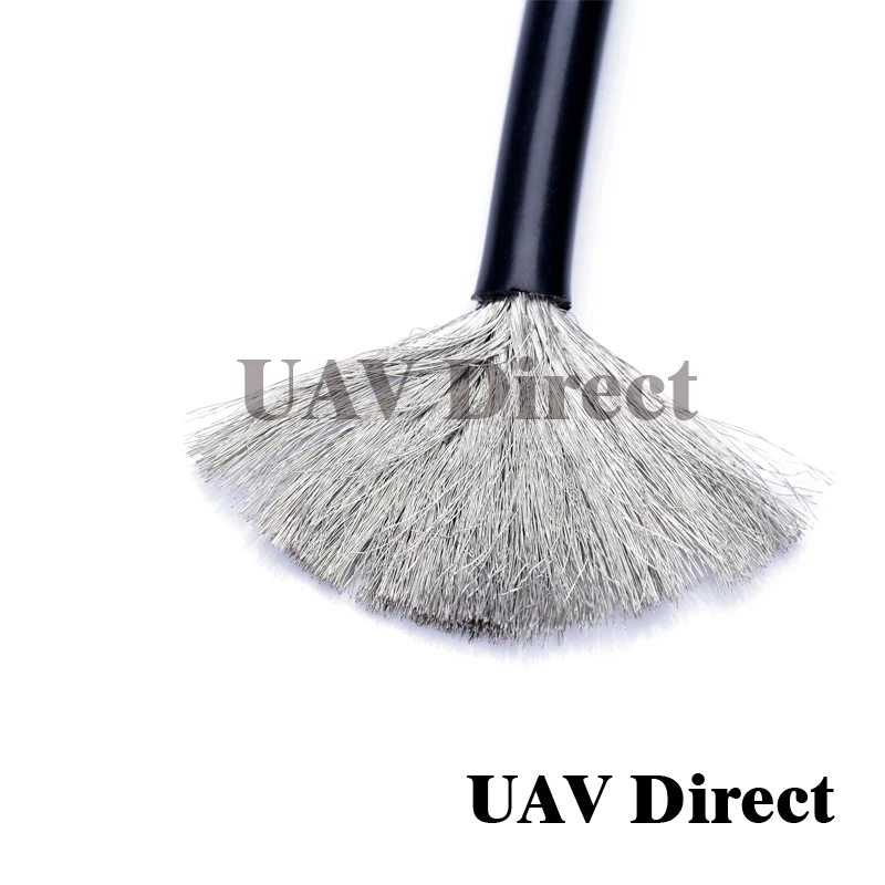 8 10 12 14 16 18 20 22 24AWG красный черный силиконовый провод ультра гибкий Тестовый Кабель