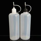 Флакон для жидкости для электронных сигарет большой емкости, мягкий флакон 120 мл с крышкой-иглой, флакон-капельница с силиконовой пробкой 2 шт.лот