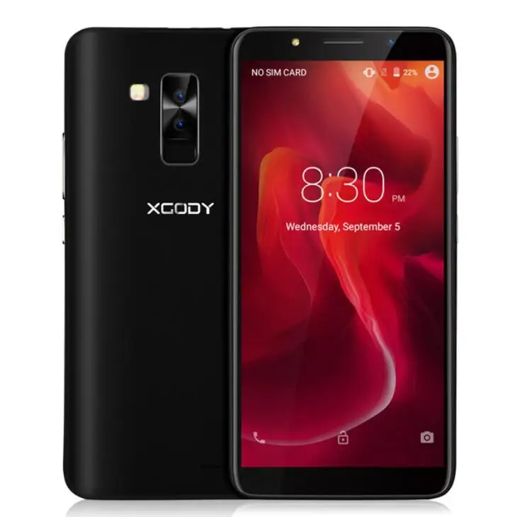XGODY Y26 6 0 &quot18:9 полный Экран 2800 mAh смартфон MT6580 4 ядра Android 8 1 5MP двойной сзади Камера