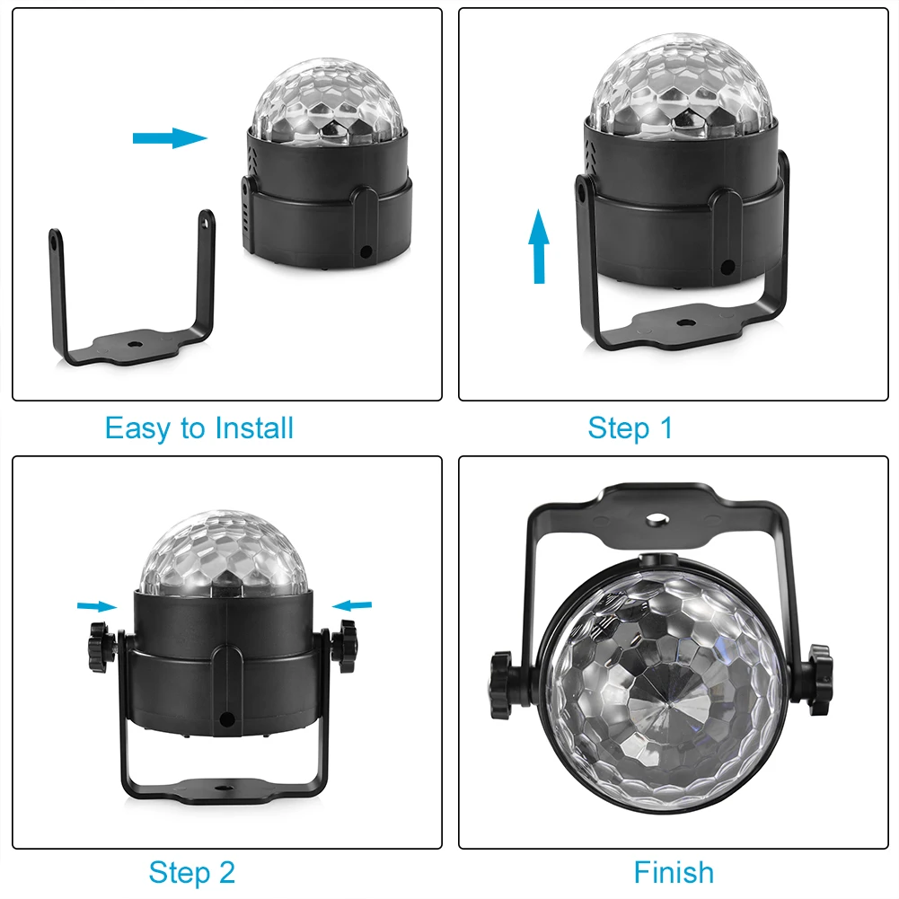 LED GLE 7 цветов Голосовое управление RGB светодиодсветодиодный сценические лампы