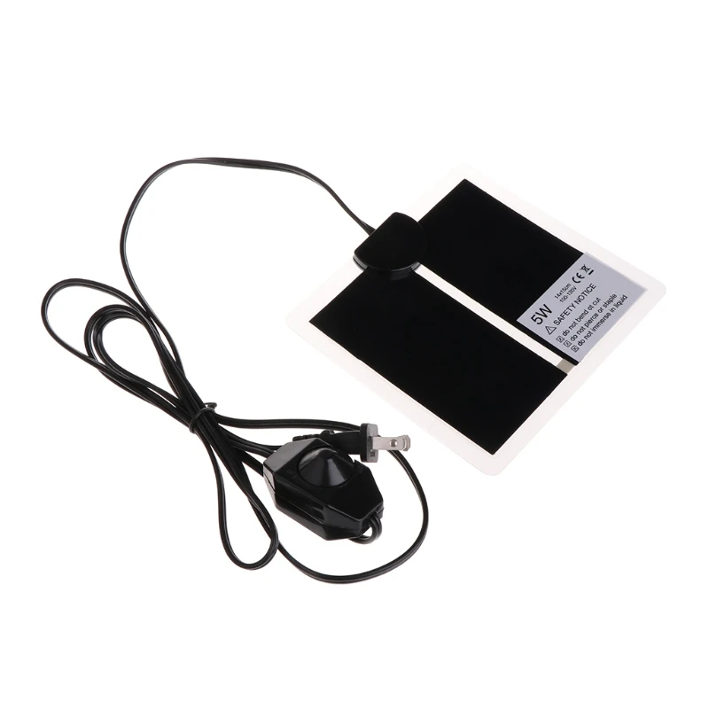 

Adjustable Temperature Pet Heating Warmer Amphibians Bed Mat 100-120V US Plug for aquarium
