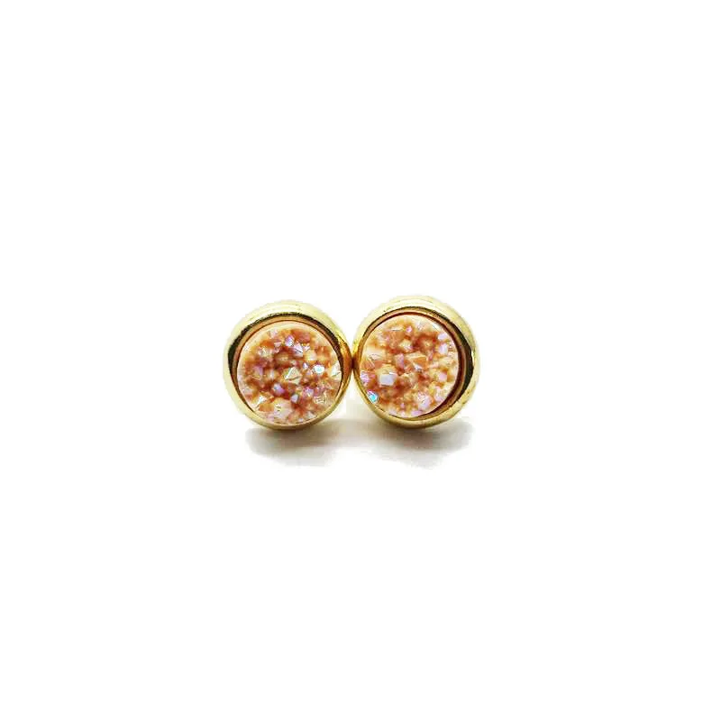 Женские круглые серьги гвоздики с камнем|cute jewelry|round stud earringsbrand earrings |