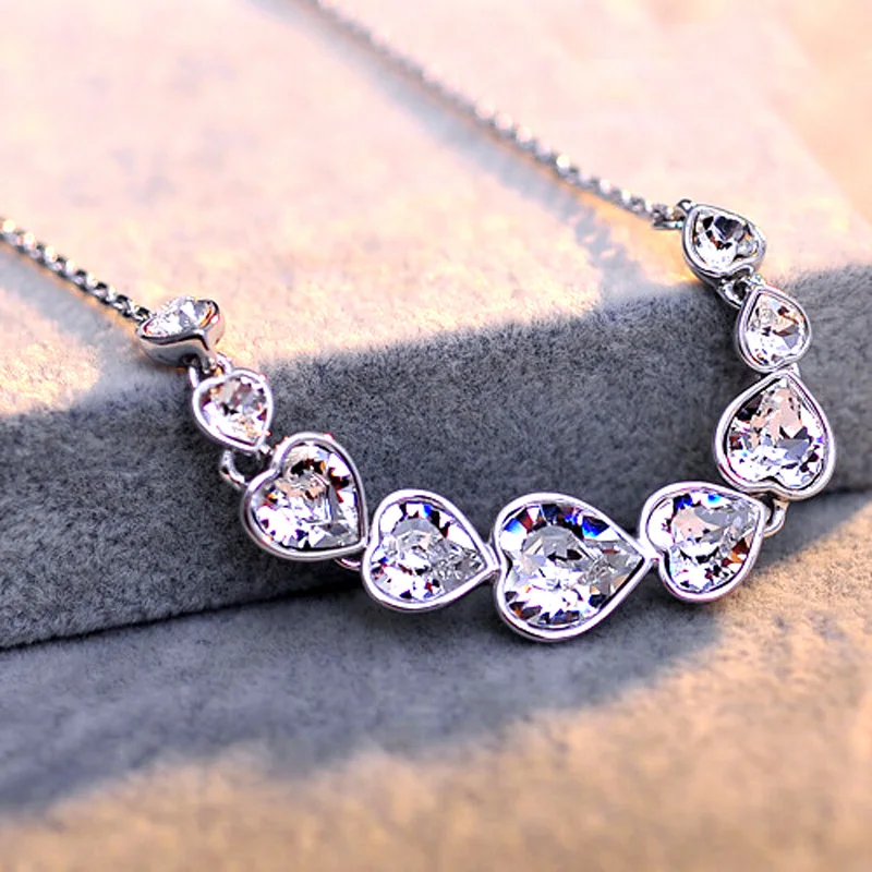 2018 новые большие Кристальные ожерелья и кулоны для женщин массивное свадебное