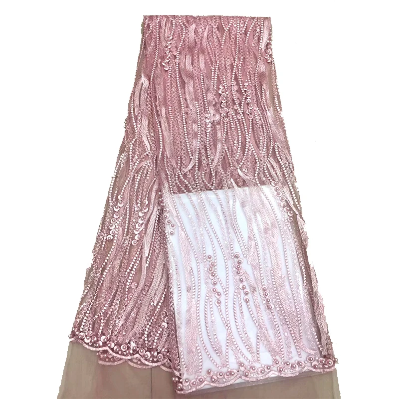 Африканская французская кружевная ткань с 3D цветами Высококачественная