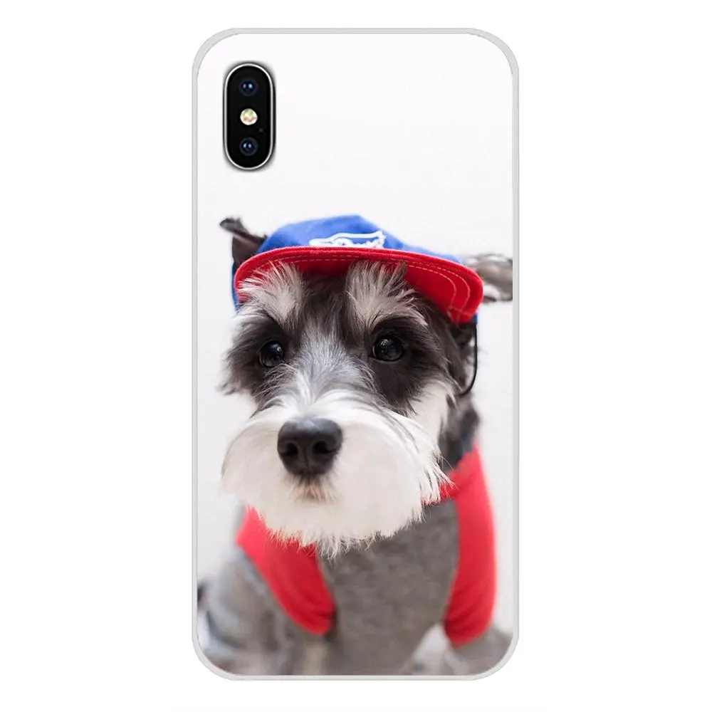 Чехлы для сотового телефона миниатюрные Schnauzer dog art Для Xiaomi Mi4 Mi5 Mi5S Mi6 Mi A1 A2 5X 6X 8 9 Lite