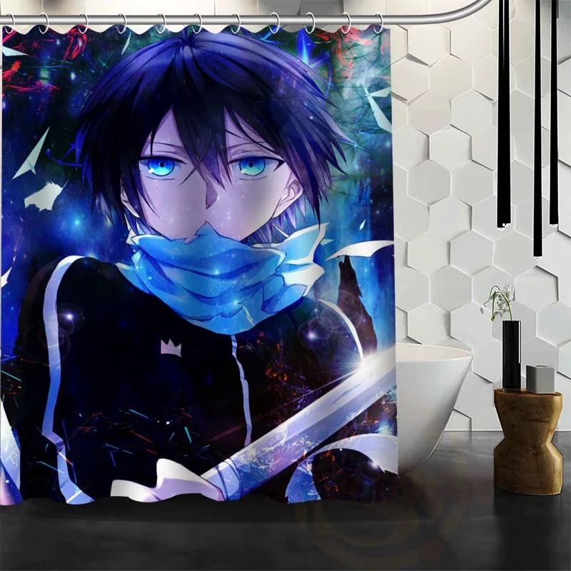 Лучший Хороший пользовательский душ Noragami занавеска для ванной