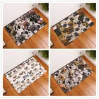 Водонепроницаемые коврики для входной двери, милые забавные мультяшные коврики с рисунком лисы, нескользящие накладки на ножки для детской спальни