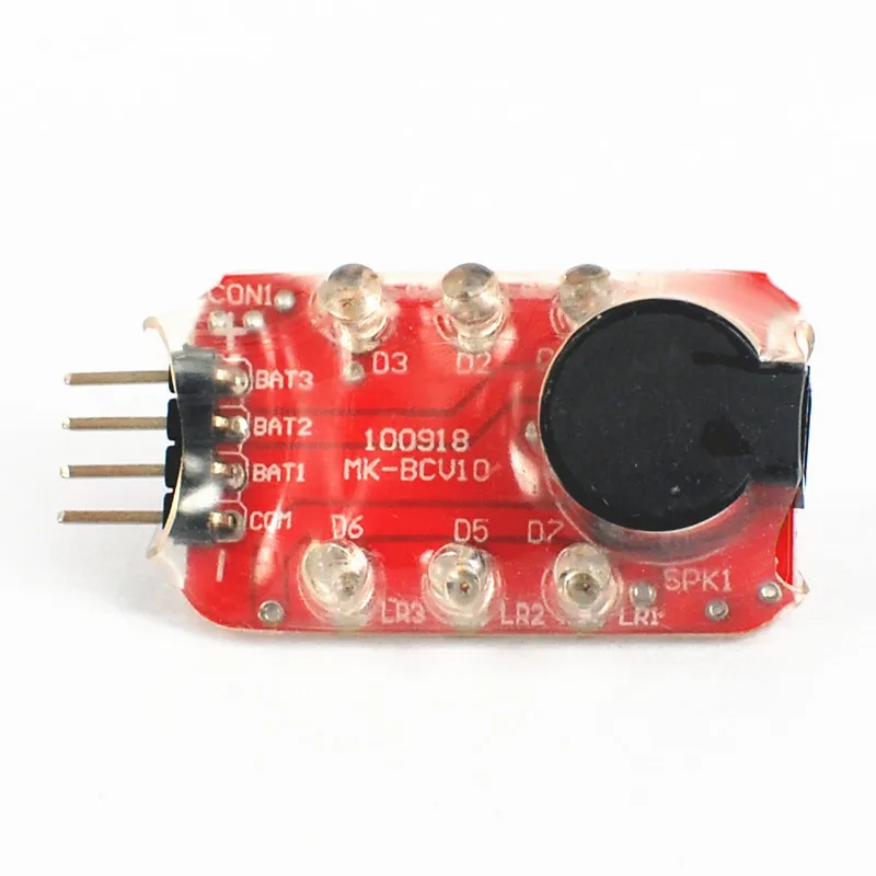 Тестер напряжения Li Po тестер низкого звуковой сигнал сигнализация светодиодный
