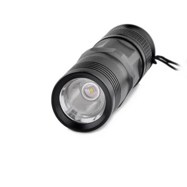 TANK007 водонепроницаемый TK307-1 CREE XR-E Q5 180LM 1-режим фонарик ж/ремешок-черный(1*16340/1* CR123A