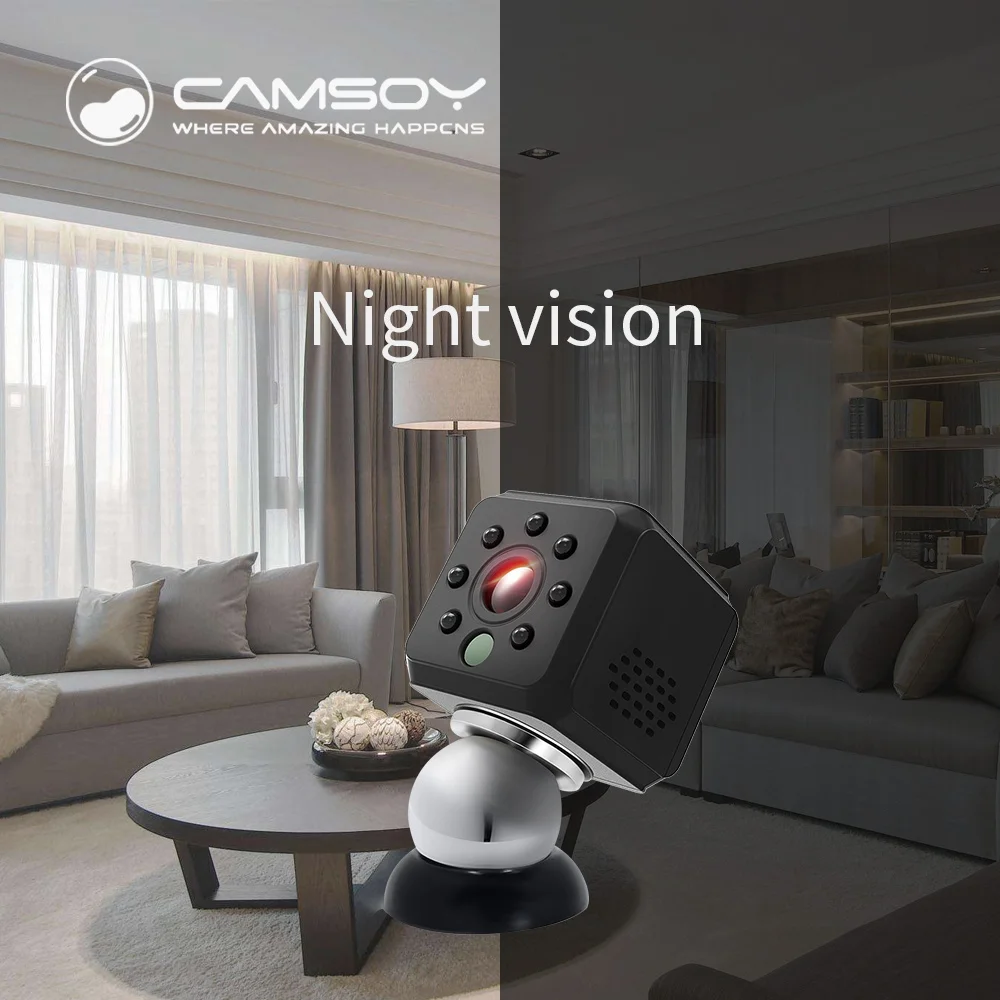 Camsoy 015 HD Mini Камера полный 1080 P видеокамера инфракрасный движения Сенсор DVR DV