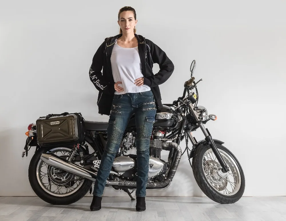 Рок байкерские мотоциклетные джинсы дышащие повседневные автомобильные мужские