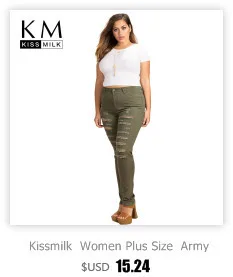 Kissmilk New Plus Size Women Clothing Autumn Black Solid Slim High Waisted Elastic Skinny Pencil Pants Trousers Big Size
