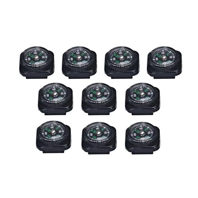 10PCS Mini Compass For Paracord Bracelet Outdoor Camping Hiking Tool W30530 | Спорт и развлечения