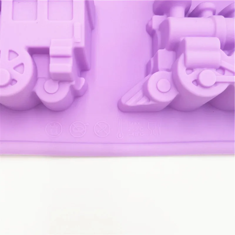 Силиконовая форма для выпечки тортов с 3D поездом 21 7*19 7*2 5 см | Дом и сад