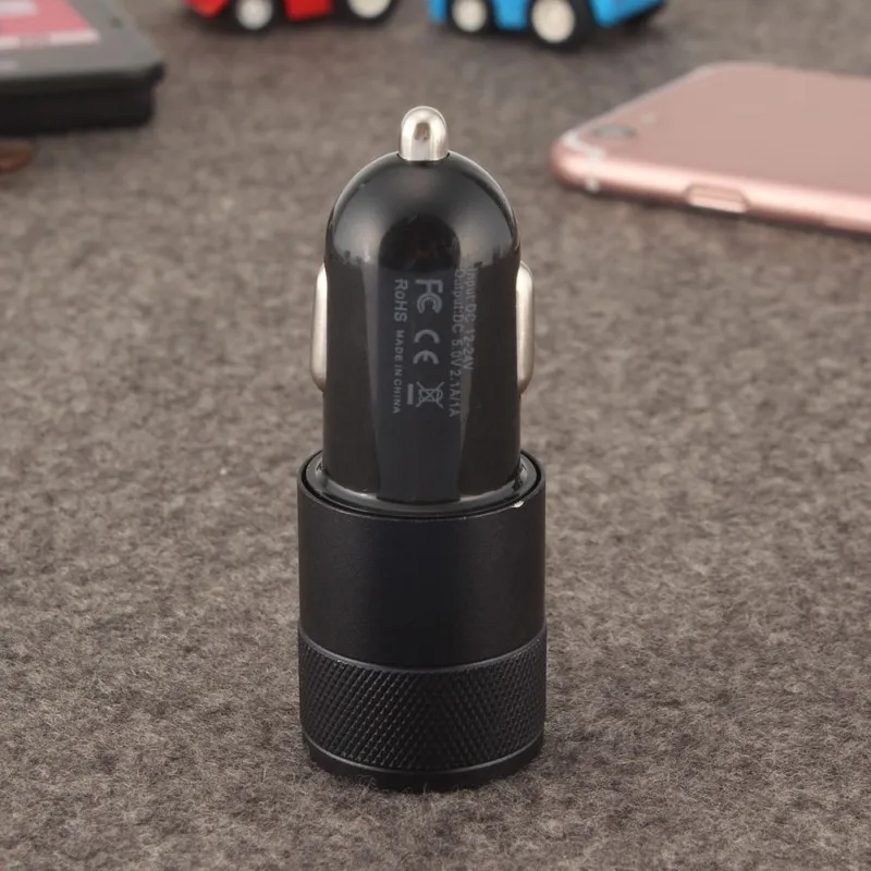 Стильный Мини дизайн Универсальный двойной USB порт Автомобильный прикуриватель