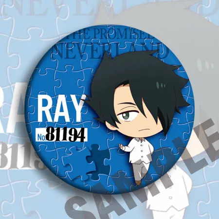 Акриловая брошь с изображением обещанного неверлэна Нормана 58 мм