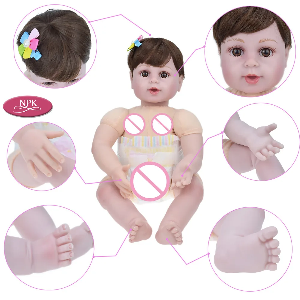 20 &quotмягкие силиконовые куклы Adora реалистичные Bonecas для маленьких девочек детские