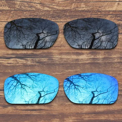 Black and Blue ToughAsNails поляризованные Сменные линзы для солнцезащитных очков Оукли турбины-несколько вариантов - Цвет линз: Black and Blue