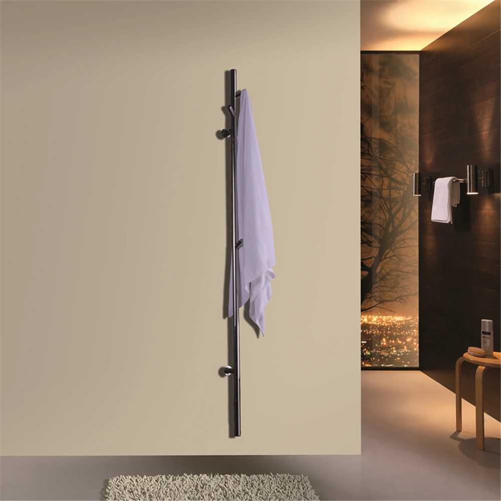 

ARE Matt Black single bar Wall Mounted stainless steel 304 Towel Rail Electric Heated Towel Dryer Towel Warmer HZ-935