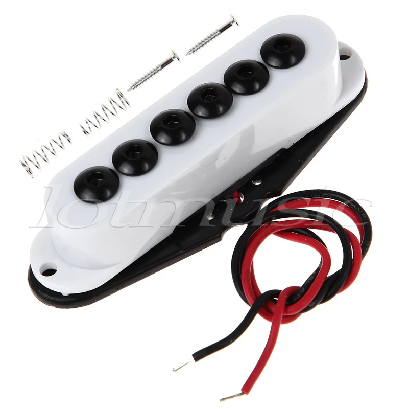 Пикап для гитары Зеленый Черный Белый Одиночная катушка электрогитары Запчасти