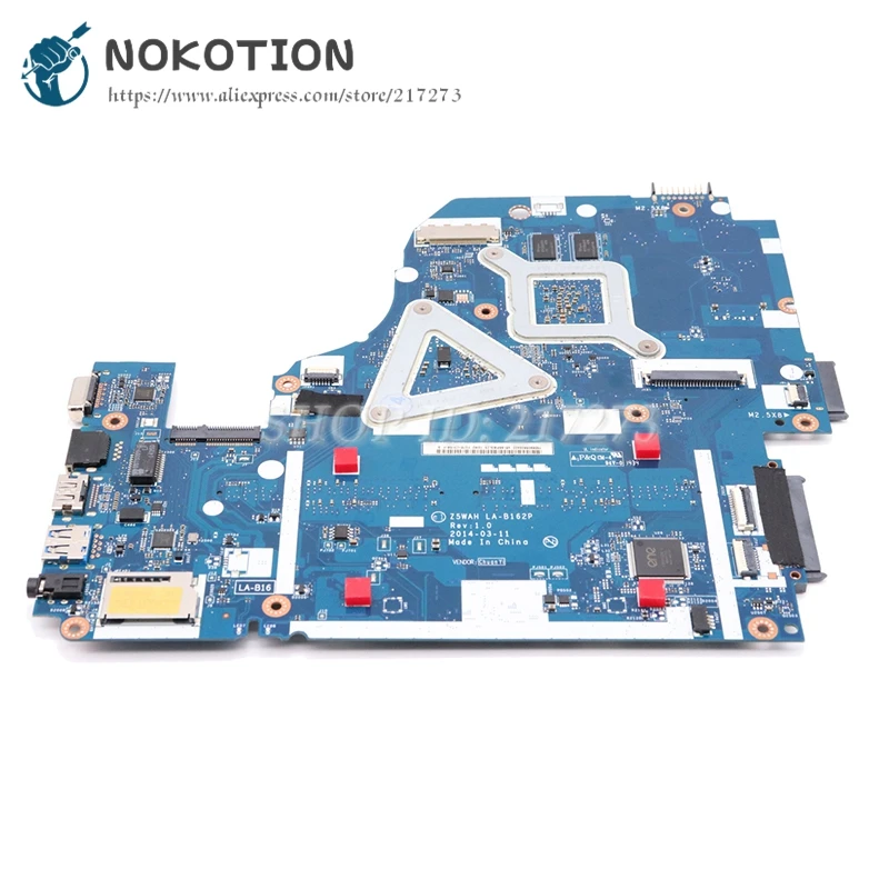 NOKOTION материнская плата для ноутбуков Acer aspire Z5WAH NBMLC11004 с процессором HM86 820M gpu DDR3L