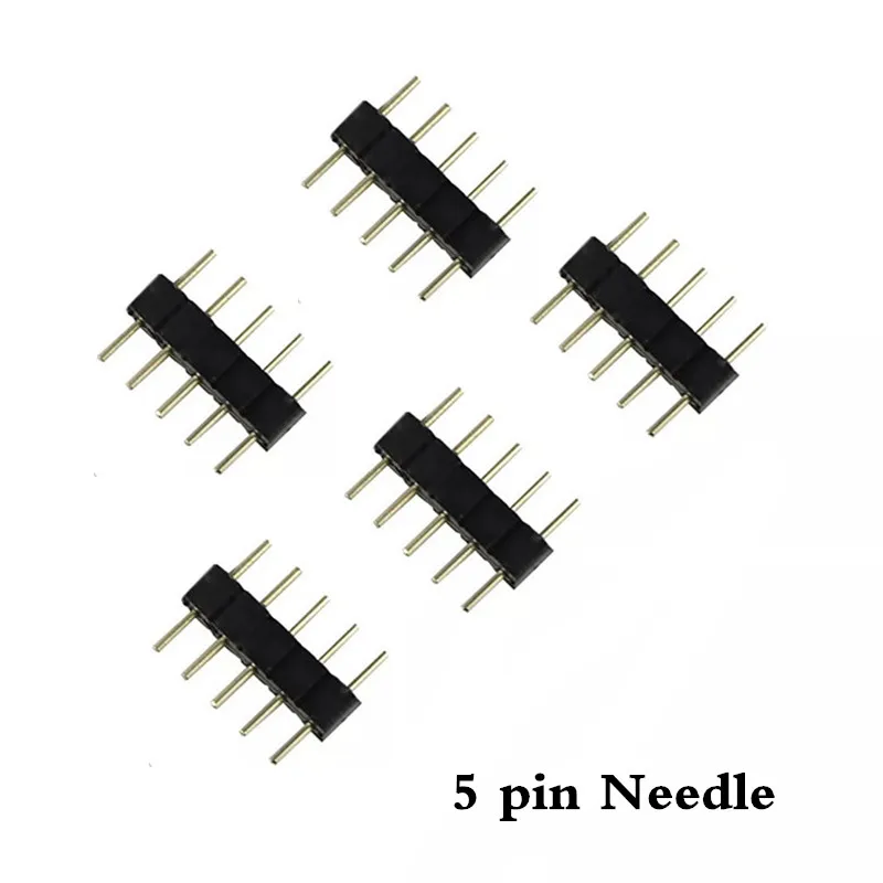 10 шт. 5pin RGBW / 4pin RGB разъем 5 контактный/4 контактный штырьковый тип двойной для 5050 3528