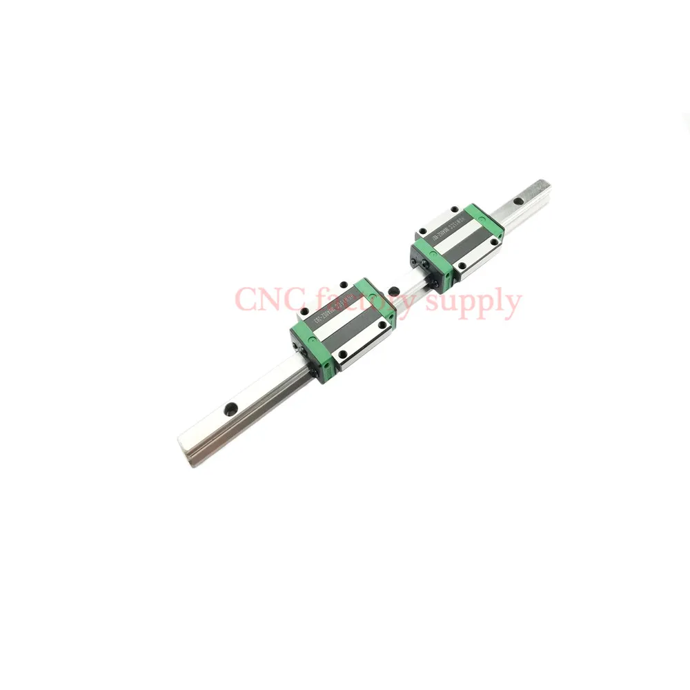 Free shipping 3D print parts CNC machine linear rail slide HGW20mm 20mm 1pcs L-100mm + 2pcs HGW20HA carriage | Обустройство дома