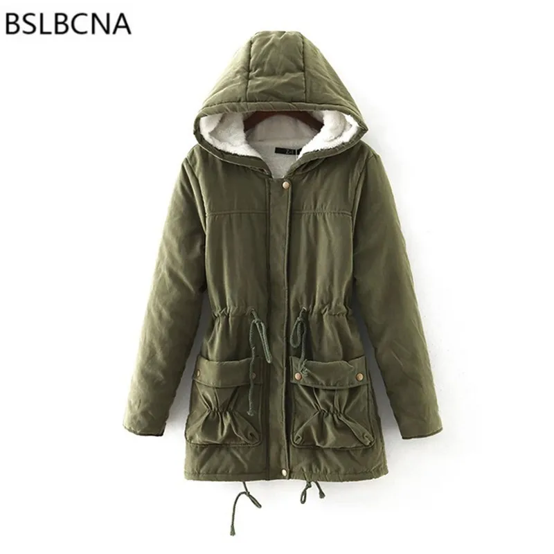 

1 Warm Cotton Coat Female ParkasLong Sleeve Hooded Hat Long Outerwear 2022 Ukraine New Autumn Winter Jacket Women A519