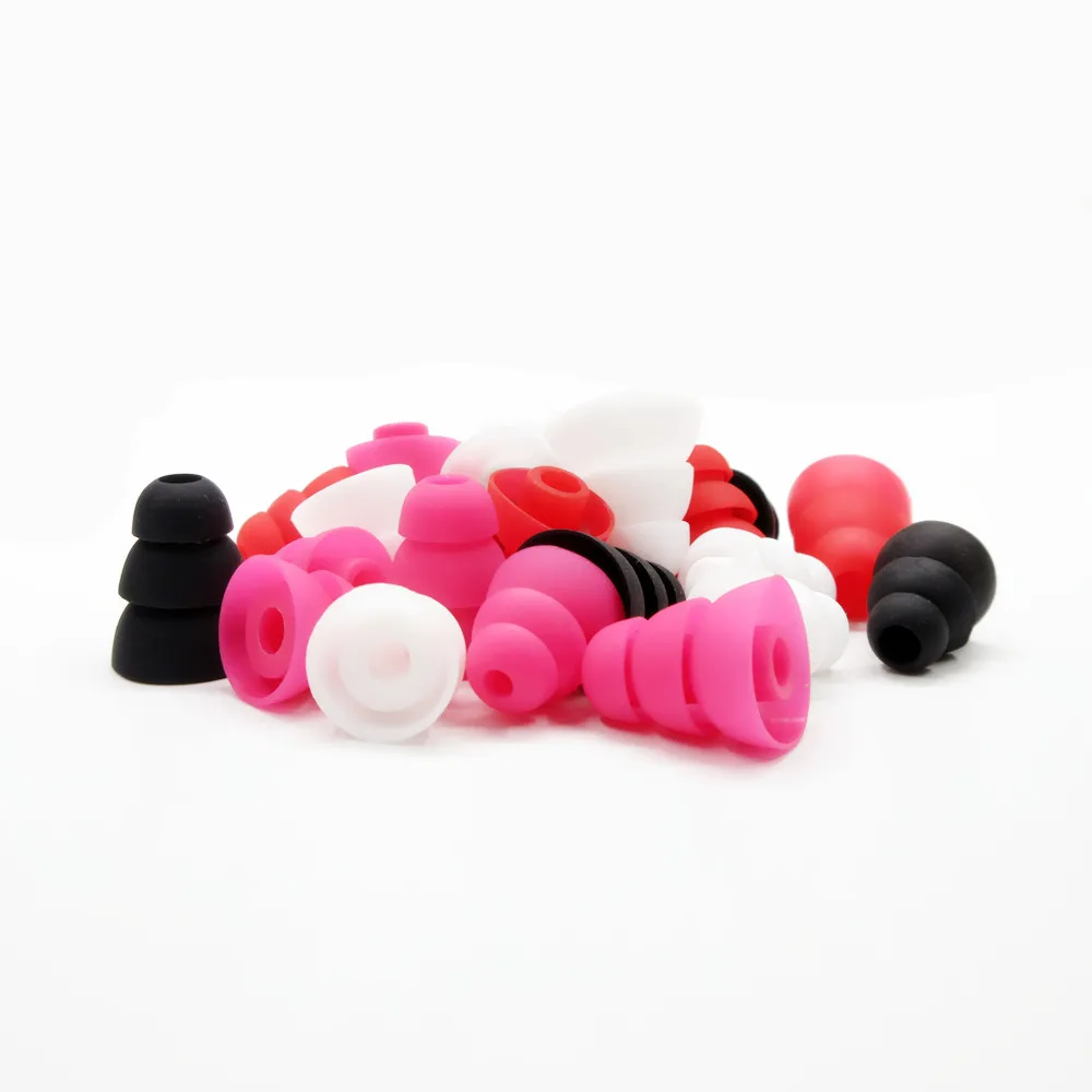 12 пар/лот три тройных фланца ушные вкладыши пена для наушников наушники, S/M/L Размер
