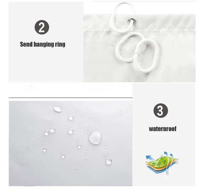 3d уличный автомобиль фото печать водонепроницаемый Душ занавес|waterproof shower