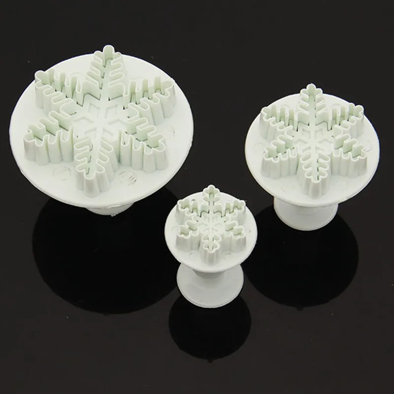 3 шт./компл. форма для торта со снежинками|fondant cake mold|cake moldfondant decorating tools |