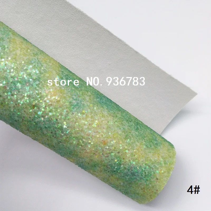 1PCS A4 SIZE 21X29cm Synthetic Leather Rainbow Chunky Glitter For Bow DIY handbags shoes MK074D | Дом и сад