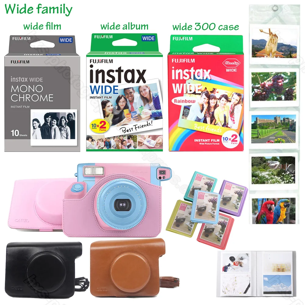 Оригинальная белая/Радужная/монохромная пленка Fujifilm Instax для камеры Fuji Instant Polaroid