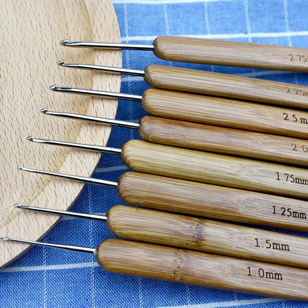 20 шт./компл. Детские спицы ручка бамбуковый вязальный крючок набор иголок